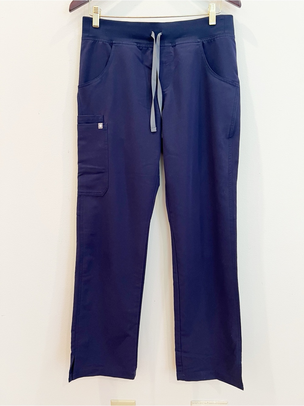 Figs Scrub Pants Womens Small Navy Blue Stretch Technical